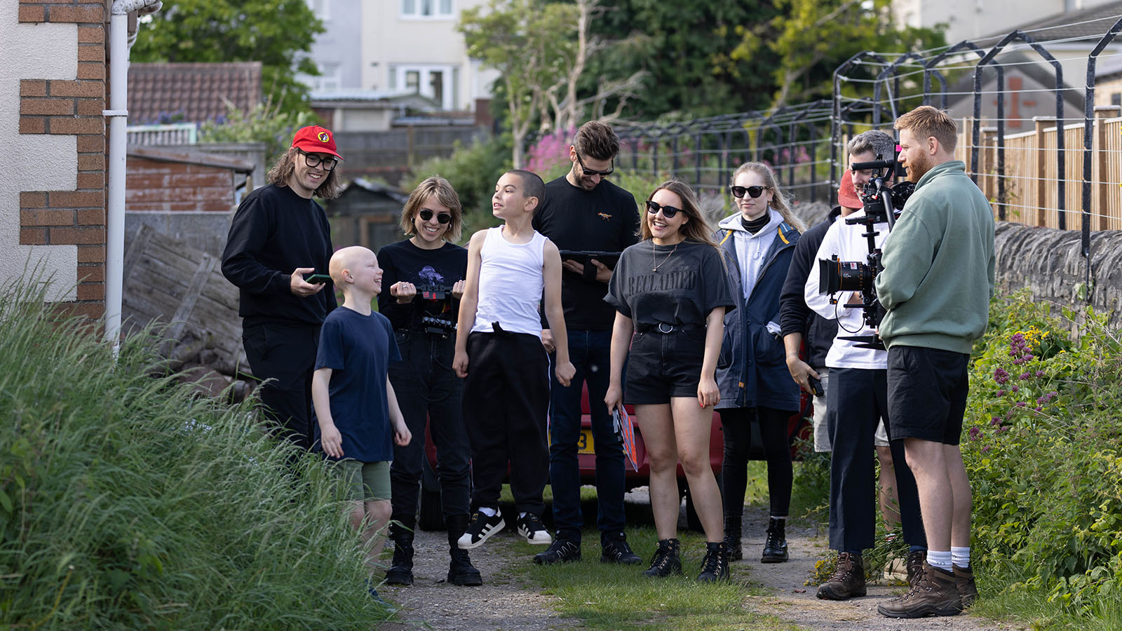 Video production still from IDLES